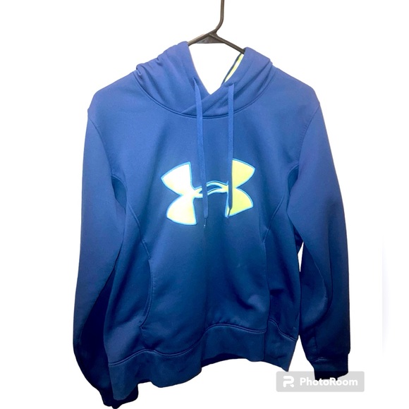 Under Armour semi-fitted cold gear hooded sweatshirt size L - Picture 1 of 3